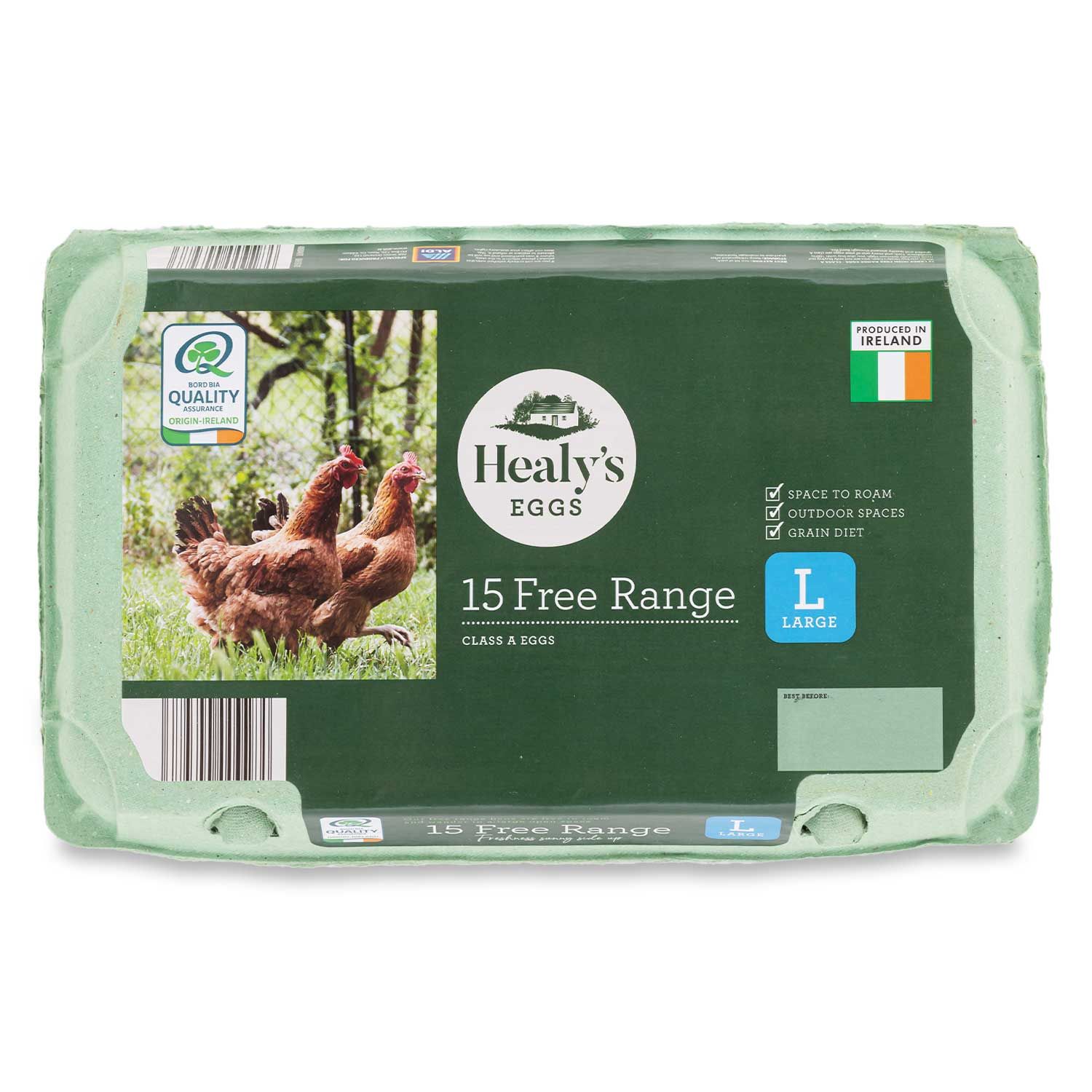 Irish Large Free Range Eggs 15 Pack Healy's Eggs